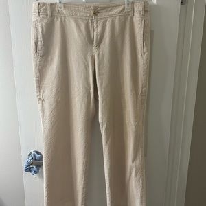 Banana republic gold shimmer work pant
